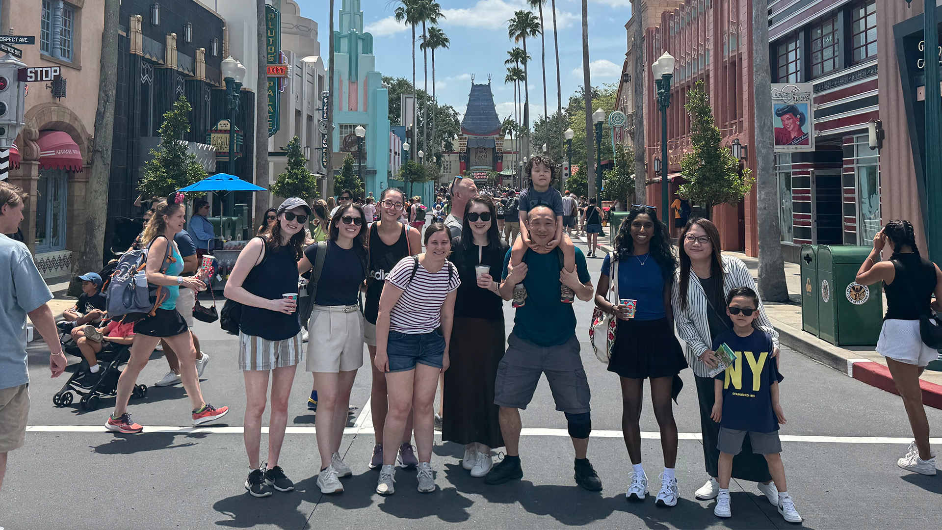 Simon with his Reinsurance colleagues at an offsite in Disney World